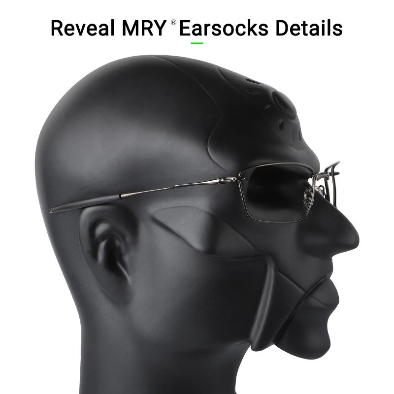 Mryok Replacement Earsocks for Oakley Whisker/Square Whisker/Juliet/Big Square Wire/A Wire Sunglasses - Black - Image 5